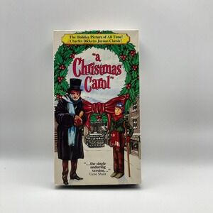 A Christmas Carol Movie (VHS Cassette Tape, 1951) Alastair Sim Kathleen Harrison